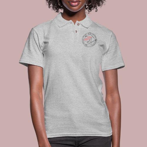 darknet computer vision black and red - Women's Pique Polo Shirt