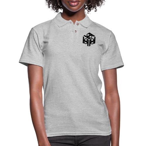 H 8 box logo design - Women's Pique Polo Shirt