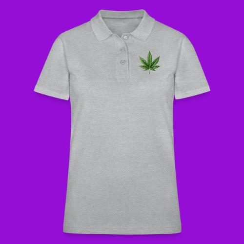 Cannabis Leaf - Women's Pique Polo Shirt