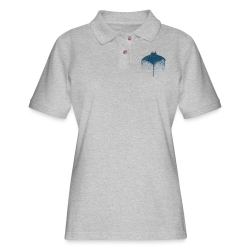 South Carolina Stingray in Blue - Women's Pique Polo Shirt