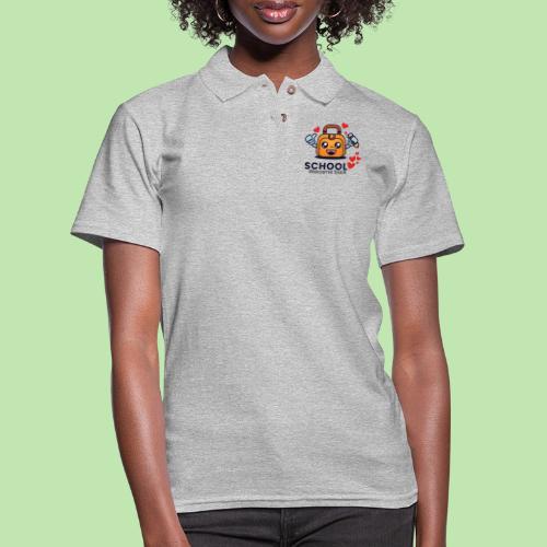 first day of school outfit- school Welcome back - Women's Pique Polo Shirt