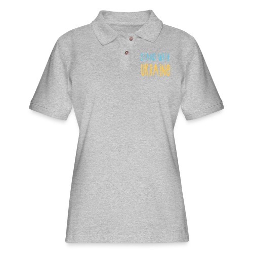 Stand With Ukraine - Women's Pique Polo Shirt