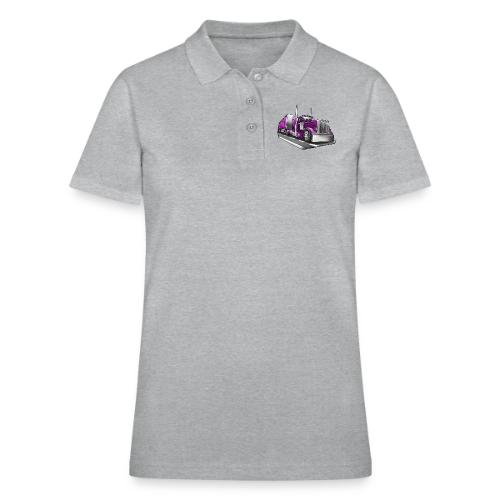 Tracktor Trailer Semi Truck Big Rig - Women's Pique Polo Shirt