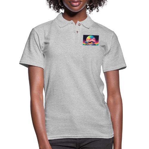 Island of Dreamlike Wonder's Rainbow Half Pipe - Women's Pique Polo Shirt