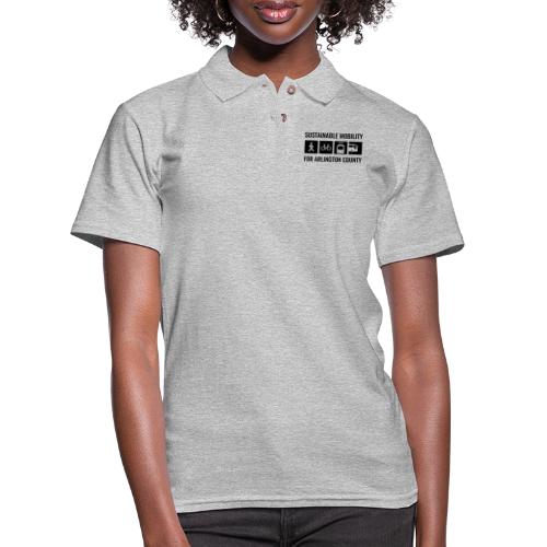 SusMo Single Color Logo - Women's Pique Polo Shirt