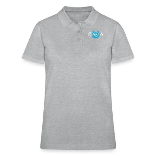 Riverside shirt logo white text - Women's Pique Polo Shirt