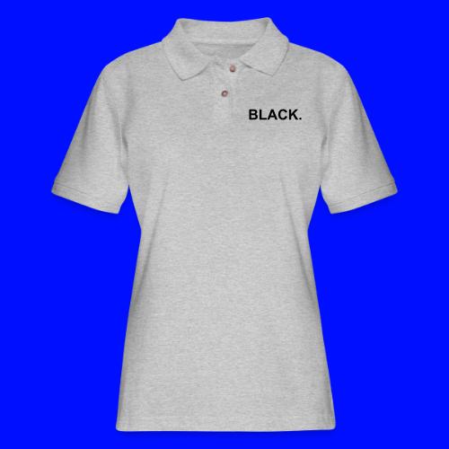 Black - Women's Pique Polo Shirt