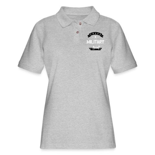 Proud Military Aunt - Women's Pique Polo Shirt