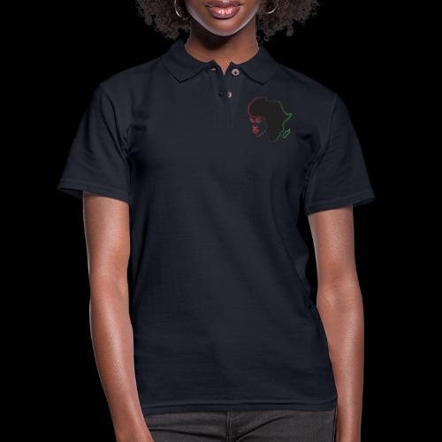 Afrika is Woman - Women's Pique Polo Shirt