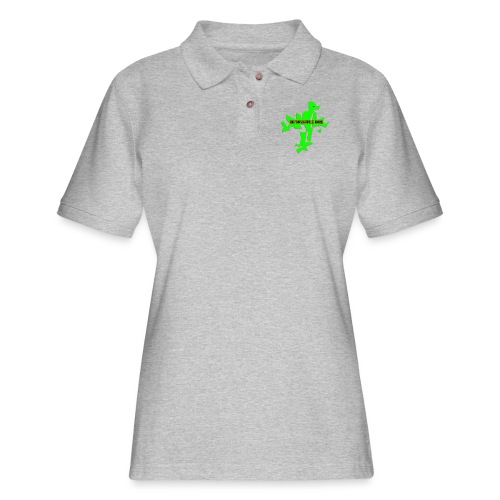 renaissance bird green logo 4 - Women's Pique Polo Shirt