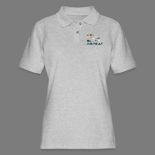 Eat - Sleep - Grind - Repeat - Women's Pique Polo Shirt