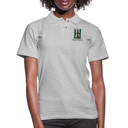ThinkDeeperNow - Women's Pique Polo Shirt