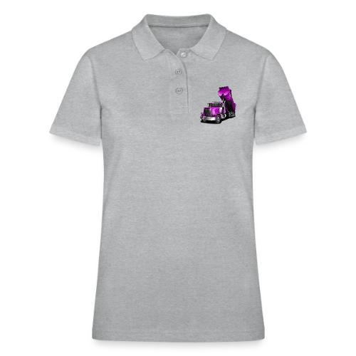 Dump Truck Purple - Women's Pique Polo Shirt