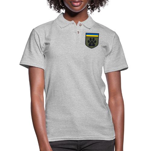 UKRAINE FELINE DEFENSE FORCE EMBLEM - Women's Pique Polo Shirt