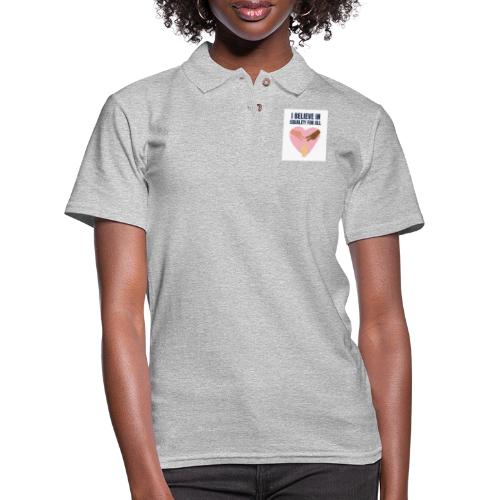 I Belive in Equality For All - Women's Pique Polo Shirt