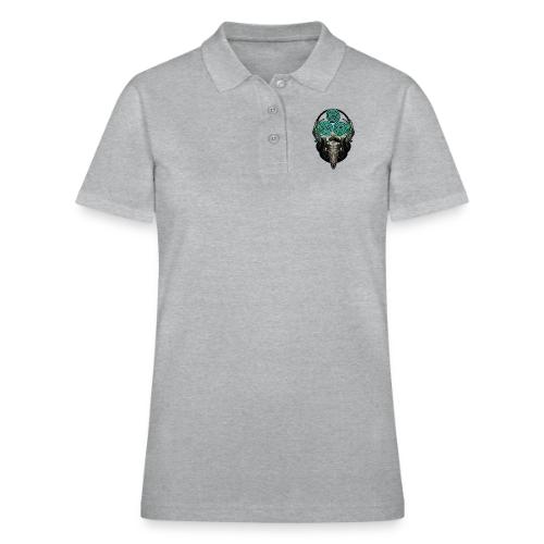 The Antlered Crown (Color Text) - Women's Pique Polo Shirt