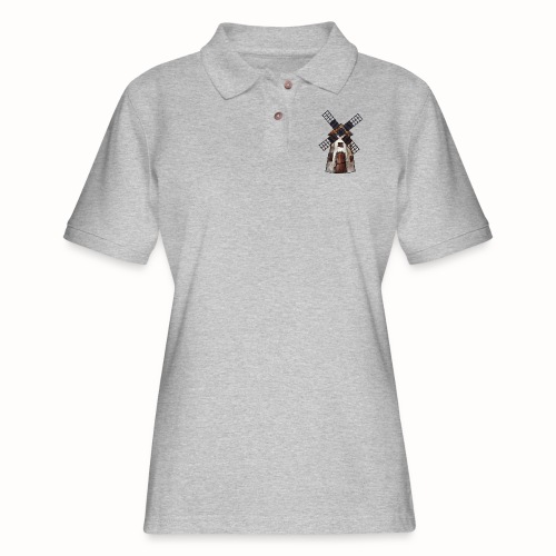 Old Country Windmill - Women's Pique Polo Shirt