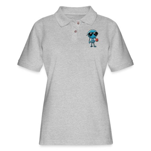 Smoon City 3_I heart Mrs S - Women's Pique Polo Shirt