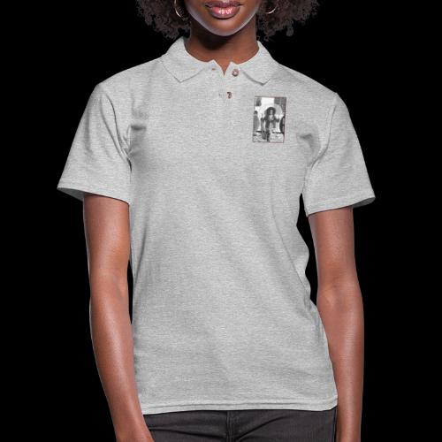 Lady Panther in a Chair - Women's Pique Polo Shirt