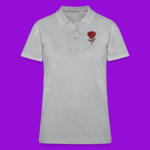 2 Set - Silver and Gold Roses - Women's Pique Polo Shirt