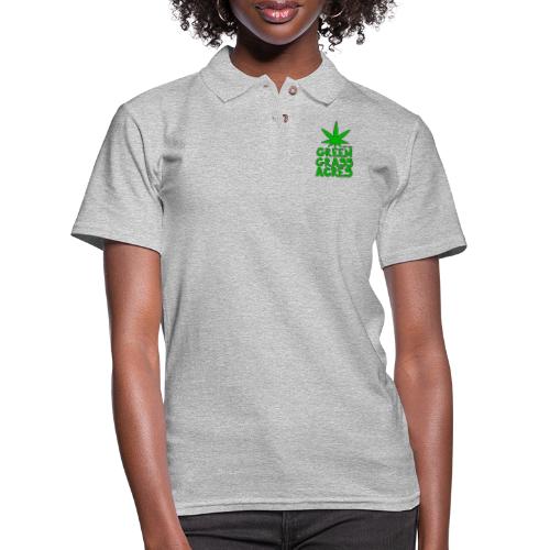 GreenGrassAcres Logo - Women's Pique Polo Shirt