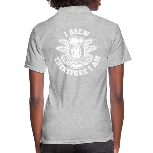I Brew Therefore I Am - Women's Pique Polo Shirt