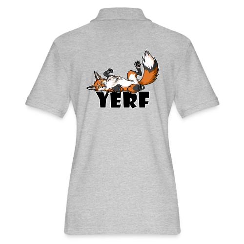 Lazy YERF FOX / FOXES - Women's Pique Polo Shirt