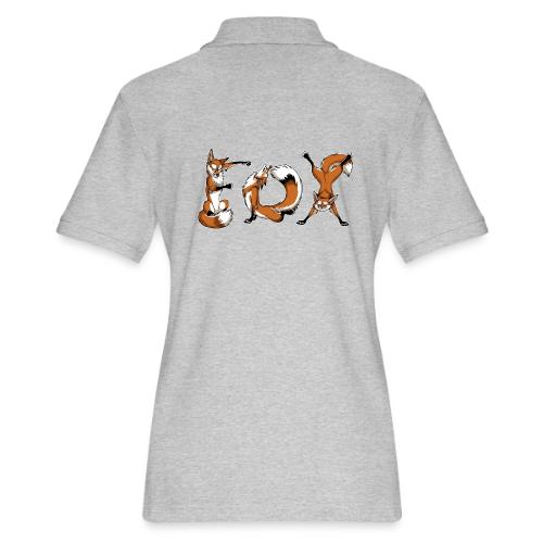 YOGA Foxes - Women's Pique Polo Shirt