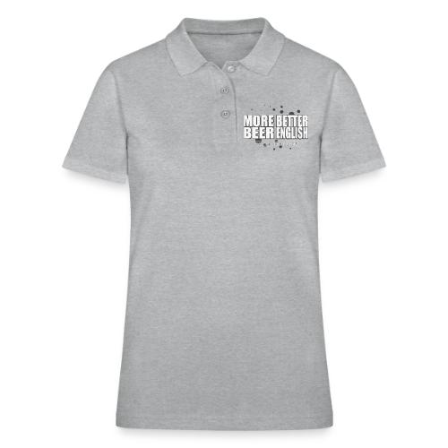 more beer better english - Women's Pique Polo Shirt