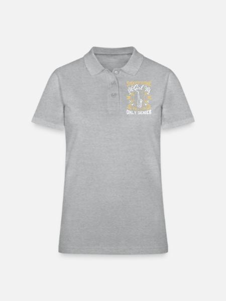 Saxophone Musical Instrument - Women's Pique Polo Shirt - heather gray - Front
