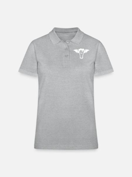 Halloween Vampire Party I Vampir Beer Bat Vampire - Women's Pique Polo Shirt - heather gray - Front