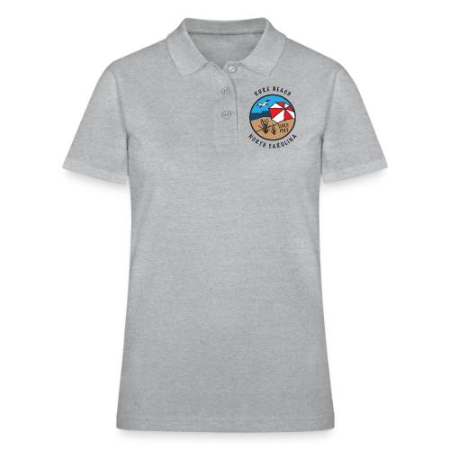 Kure Beach Day-Black Lettering-Front Only - Women's Pique Polo Shirt