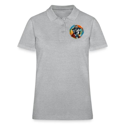 Great Dane Cartoon - Women's Pique Polo Shirt