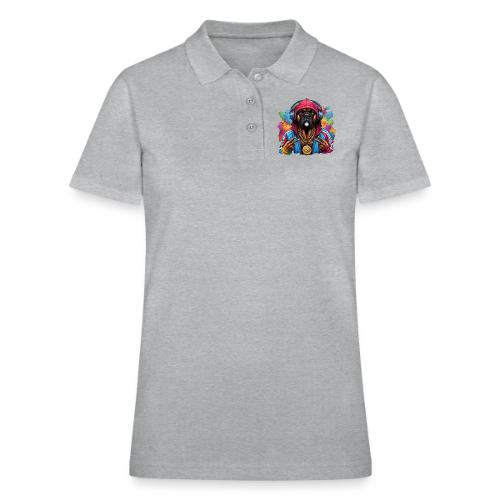 Boxer Dog Splash Art - Women's Pique Polo Shirt