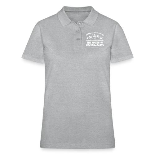 Maker of heaven and earth psalms 121:1 - Women's Pique Polo Shirt