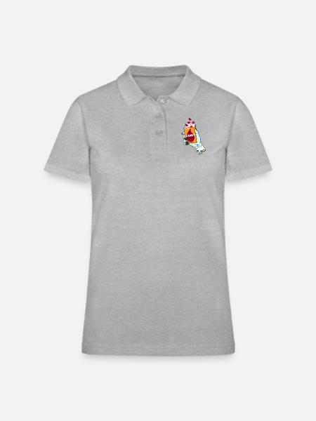 Vampire Candy - Women's Pique Polo Shirt - heather gray - Front