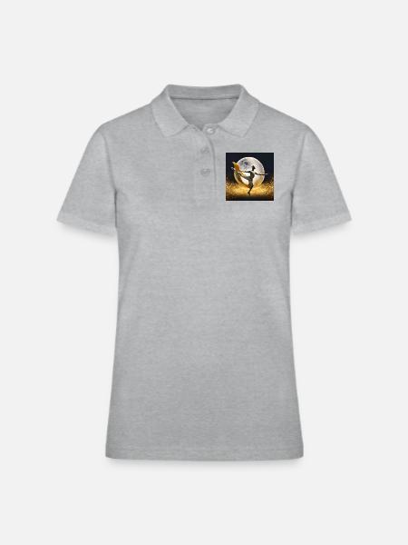 The highest performance - Women's Pique Polo Shirt - heather gray - Front
