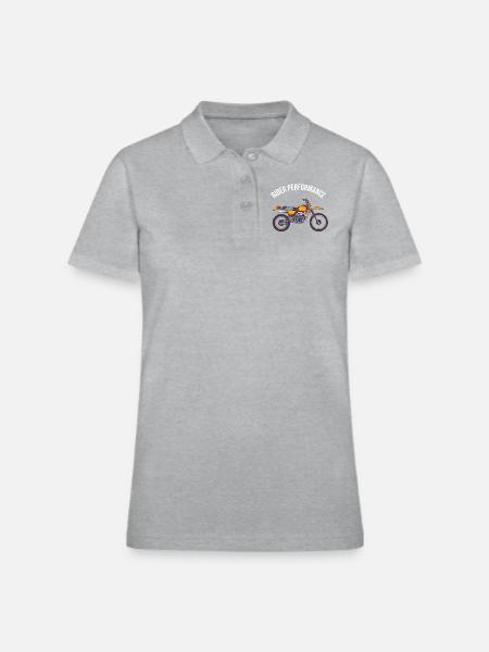 Rider Performance - Women's Pique Polo Shirt - heather gray - Front