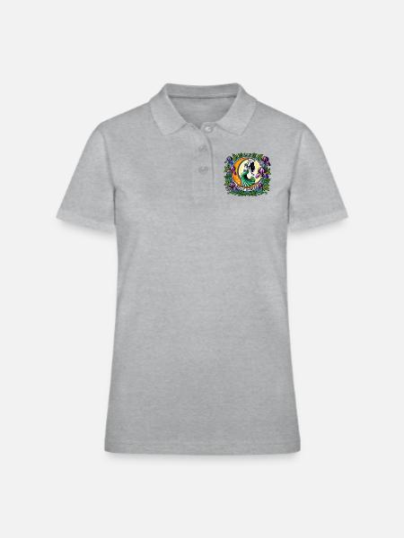 Belly Dancer - Women's Pique Polo Shirt - heather gray - Front