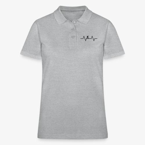 bmx bike heartbeat - Women's Pique Polo Shirt