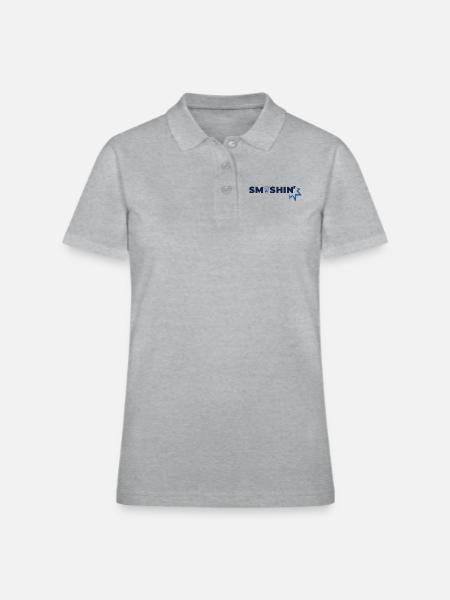 Smashin Light - Women's Pique Polo Shirt - heather gray - Front