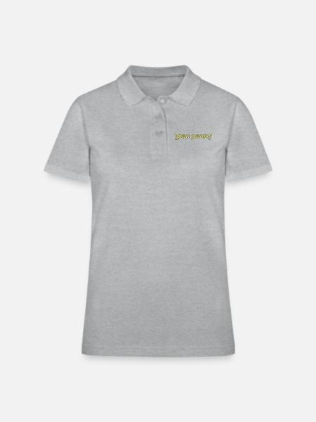 Pan Panic Subtitles - Women's Pique Polo Shirt - heather gray - Front