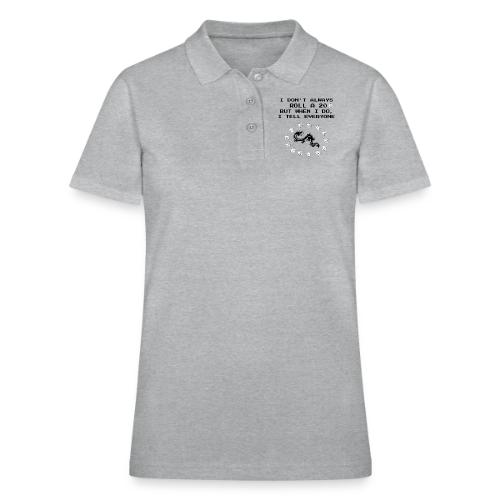I Don't Always Roll a 20 D&D T-Shirt | Retro 8-Bit - Women's Pique Polo Shirt