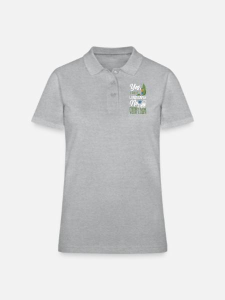 Landscaper Landscaping Landscape - Women's Pique Polo Shirt - heather gray - Front
