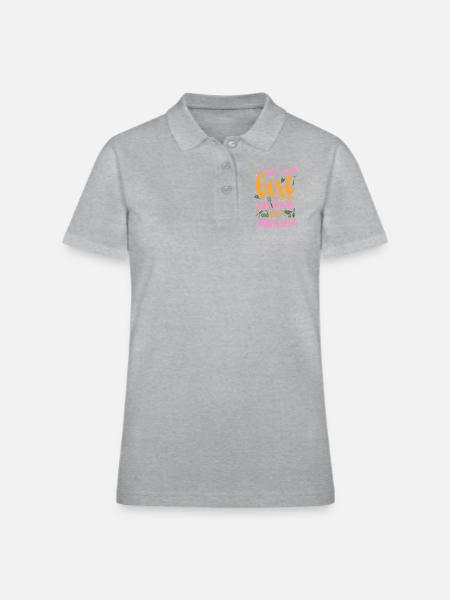 Landscaper Landscaping Landscape - Women's Pique Polo Shirt - heather gray - Front
