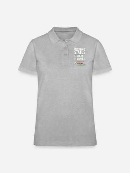 Landscaper Landscaping Landscape - Women's Pique Polo Shirt - heather gray - Front