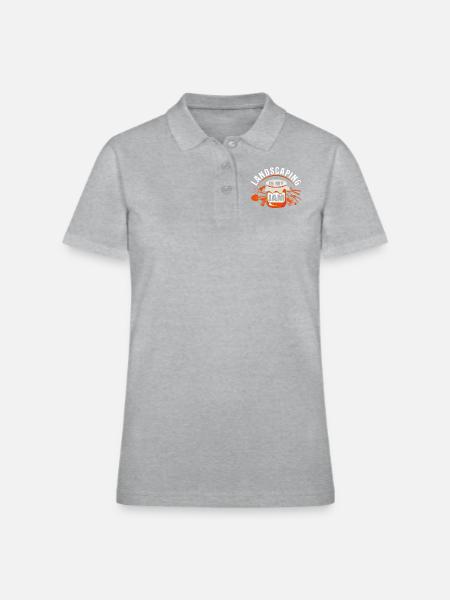 Landscaper Landscaping Landscape - Women's Pique Polo Shirt - heather gray - Front