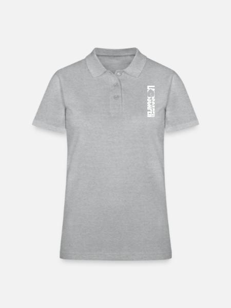 Landscaper Landscaping Landscape - Women's Pique Polo Shirt - heather gray - Front