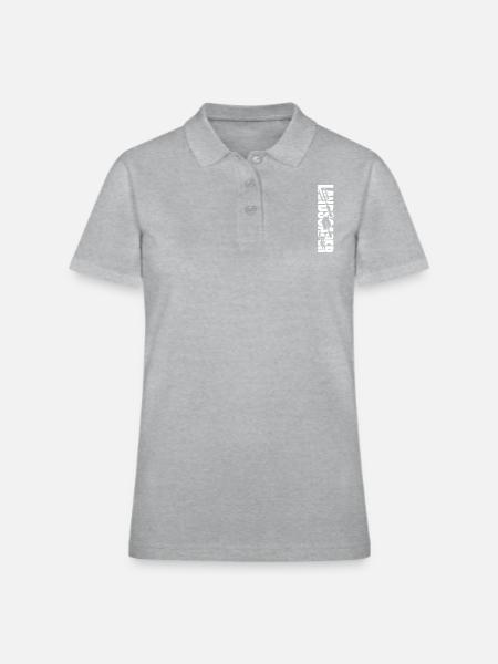 Landscaper Landscaping Landscape - Women's Pique Polo Shirt - heather gray - Front
