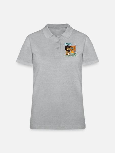 Moses Weather Forecast - Women's Pique Polo Shirt - heather gray - Front